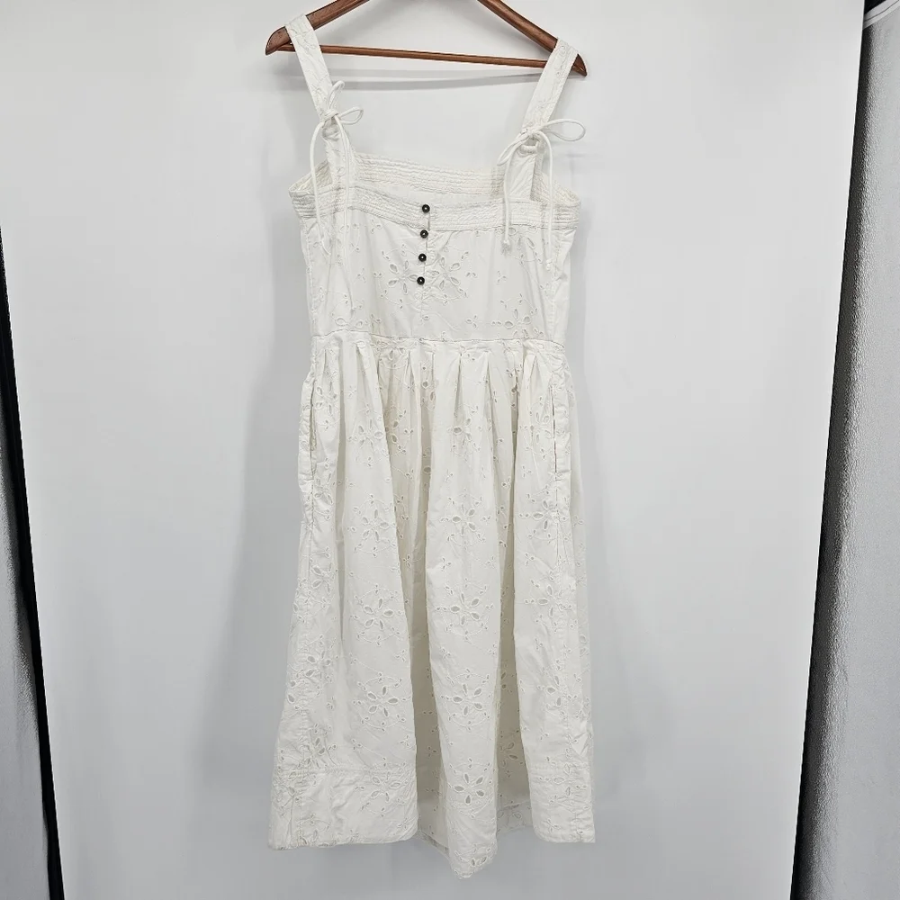 Free People Womens Primavera Eyelet Midi Sundress Womens Medium New